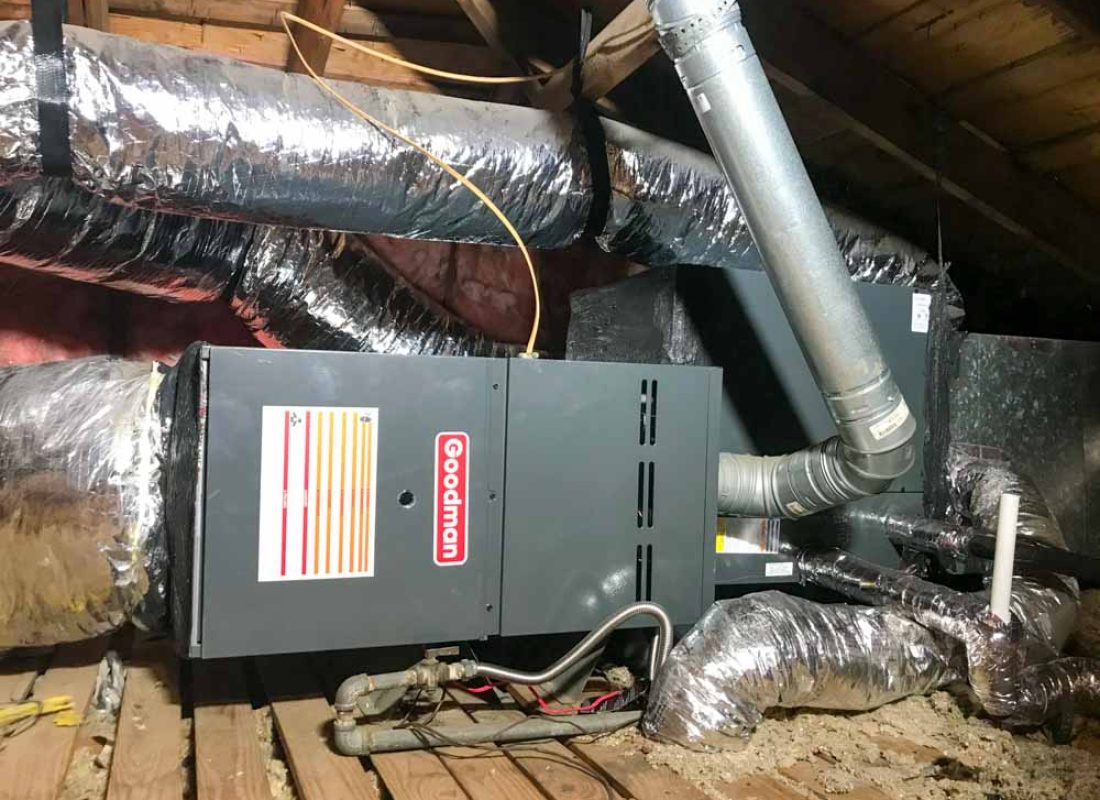 Trusted technician analyzing an air conditioning unit with advanced diagnostic tools in Harris County