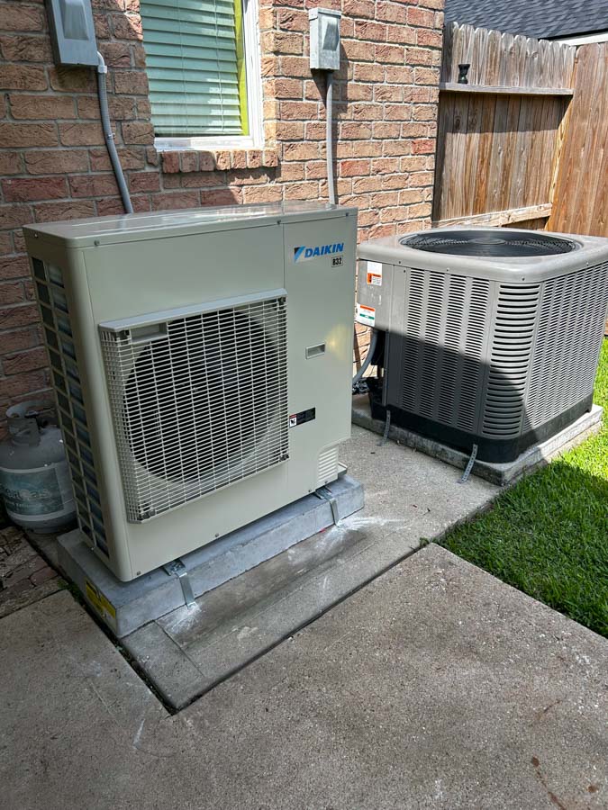 Daikin outdoor unit installed by J. Tullos Services